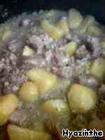 Каша из картофеля с перловой крупой и мясом ингредиенты