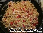 Спагетти с креветками и базиликом ингредиенты